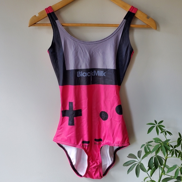 BlackMilk pink gamer Swimsuit - Picture 2 of 4
